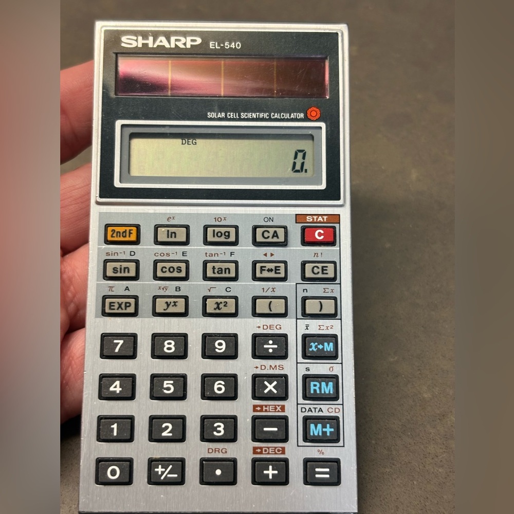 Rare vintage sharp LCD calculator